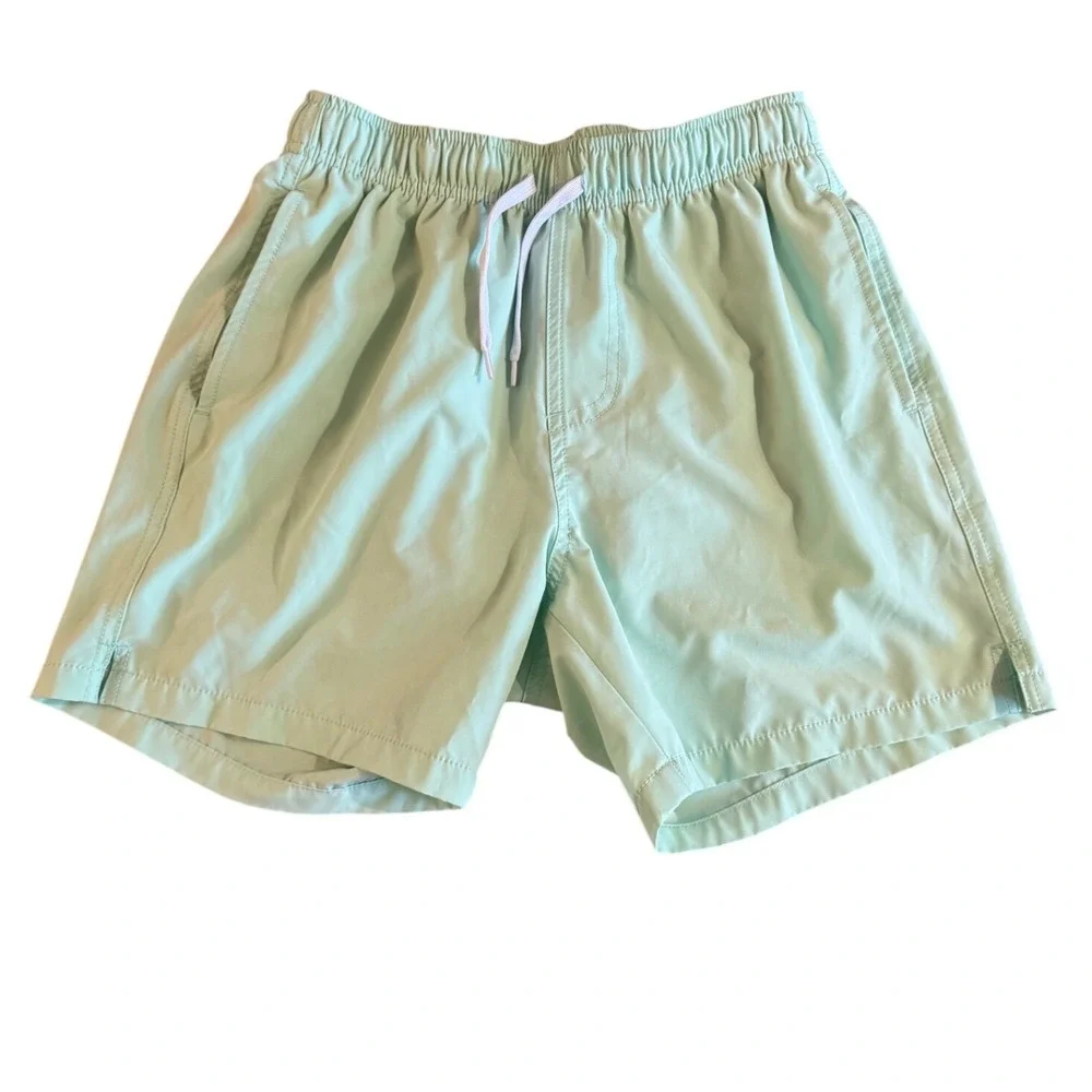 Bearbottom Clothing Mens Mint Green Swim Trunks Mesh Lined 5.5 Inch Inseam Small